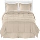 preview thumbnail 40 of 53, Bare Home Microfiber Comforter, Sheet Set, and Bed Skirt Sand/White/Sand - Twin