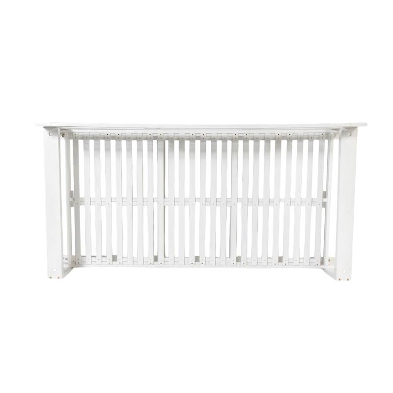 Patio Wooden Twin Size Porch Swing Daybed with 4 Hanging Ropes