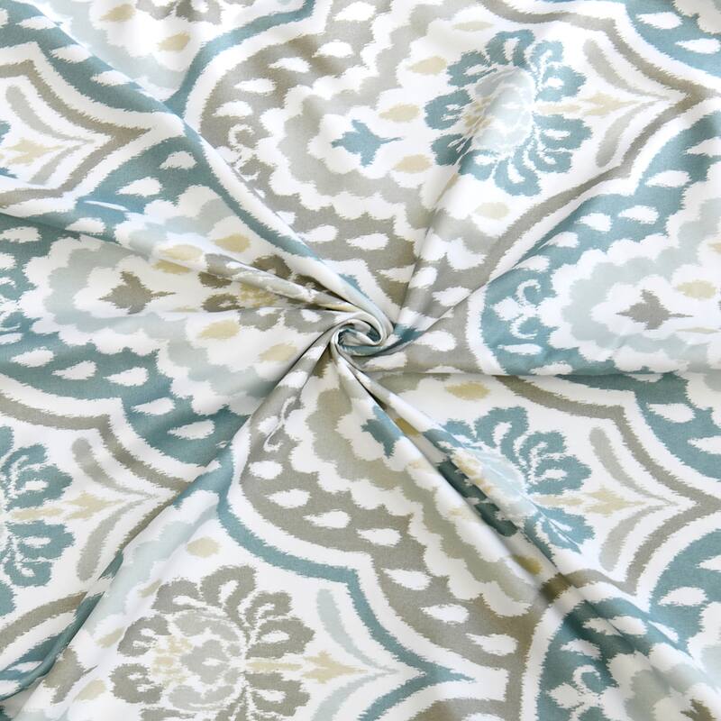 Serenta Tivoli Ikat Microfiber Curtain Set 2 Piece Set