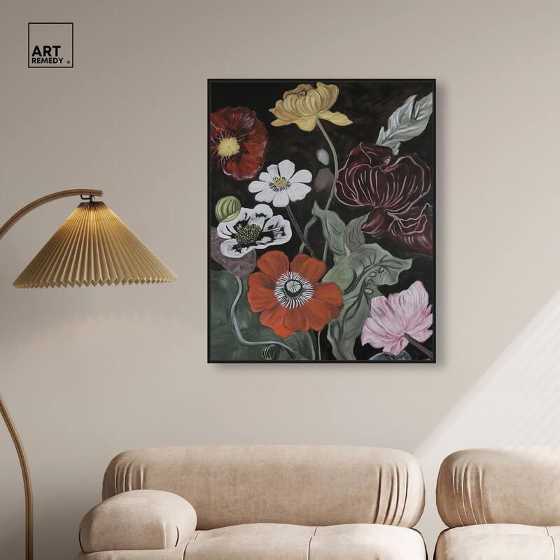 Ruby Revelry Canvas by Art Remedy