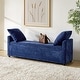 preview thumbnail 39 of 69, Franco Modern Upholstered Storage Bench with Two Throw Pillows and Thick Padded Cushion NAVY