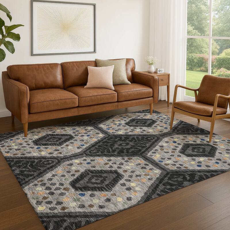 Machine Washable Indoor/ Outdoor Global Nipsey Chantille Rug