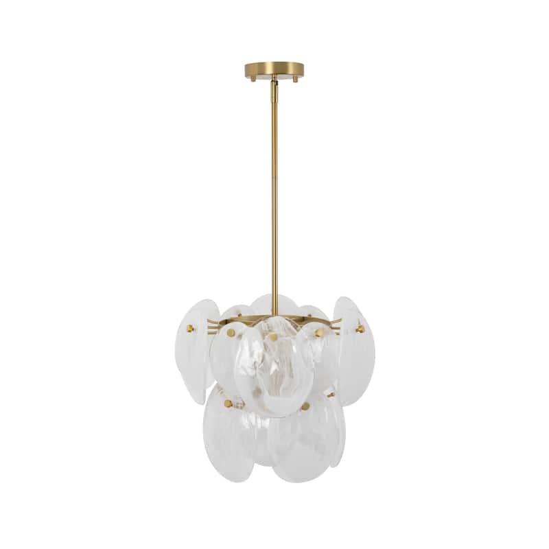 Artcraft Lily 4-Light Pendant - Brushed Brass Finish