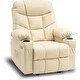 preview thumbnail 13 of 23, MCombo Manual Glider Rocker Recliner Chair with USB Ports, Faux Leather 8002