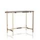 preview thumbnail 6 of 6, Furniture of America Allade Modern Gold 44-inch Glass Computer Desk
