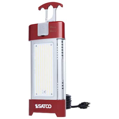 30/70/100/120 Watt LED Work Light with Remote 5000K CCT Red Finish 120V