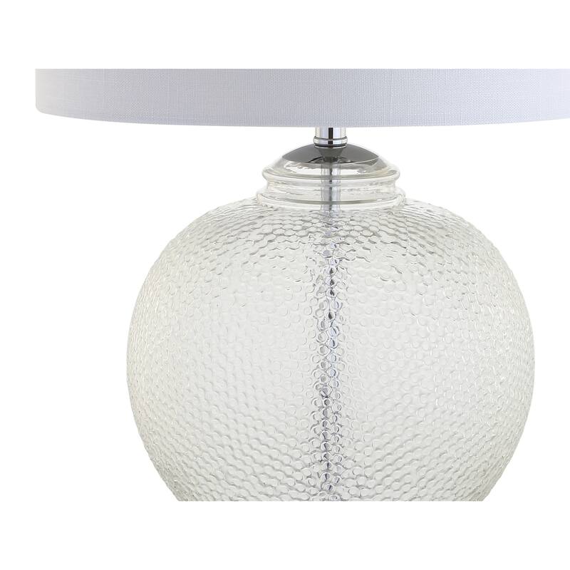 Lillian 24" Glass / Crystal LED Table Lamp, Clear by JONATHAN Y
