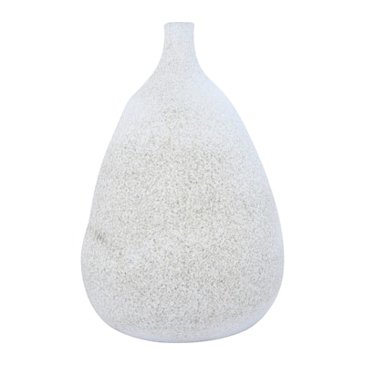 Textured Terracotta Vase with Narrow Top
