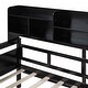 preview thumbnail 38 of 36, Twin Daybed with Drawers & Shelves - Stylish and Functional