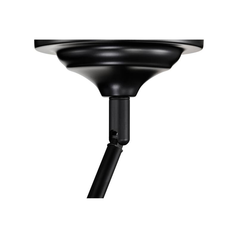 1-Light Matte Black Modern Mini Pendant Light with Cylindrical Metal Shade