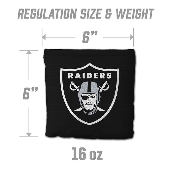 Las Vegas Raiders NFL Dual Sided Pro Stop & Slide Cornhole Bags