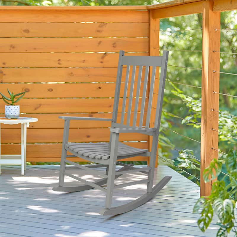 Porch & Den Steeplechase Genuine Hardwood Rocking Chair