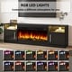 preview thumbnail 21 of 42, Bossin 70" Fireplace TV Stand with 36" Electric Fireplace, TV Stand for TVs Up to 80", 20 Colors LED Lights/Entertainment Center