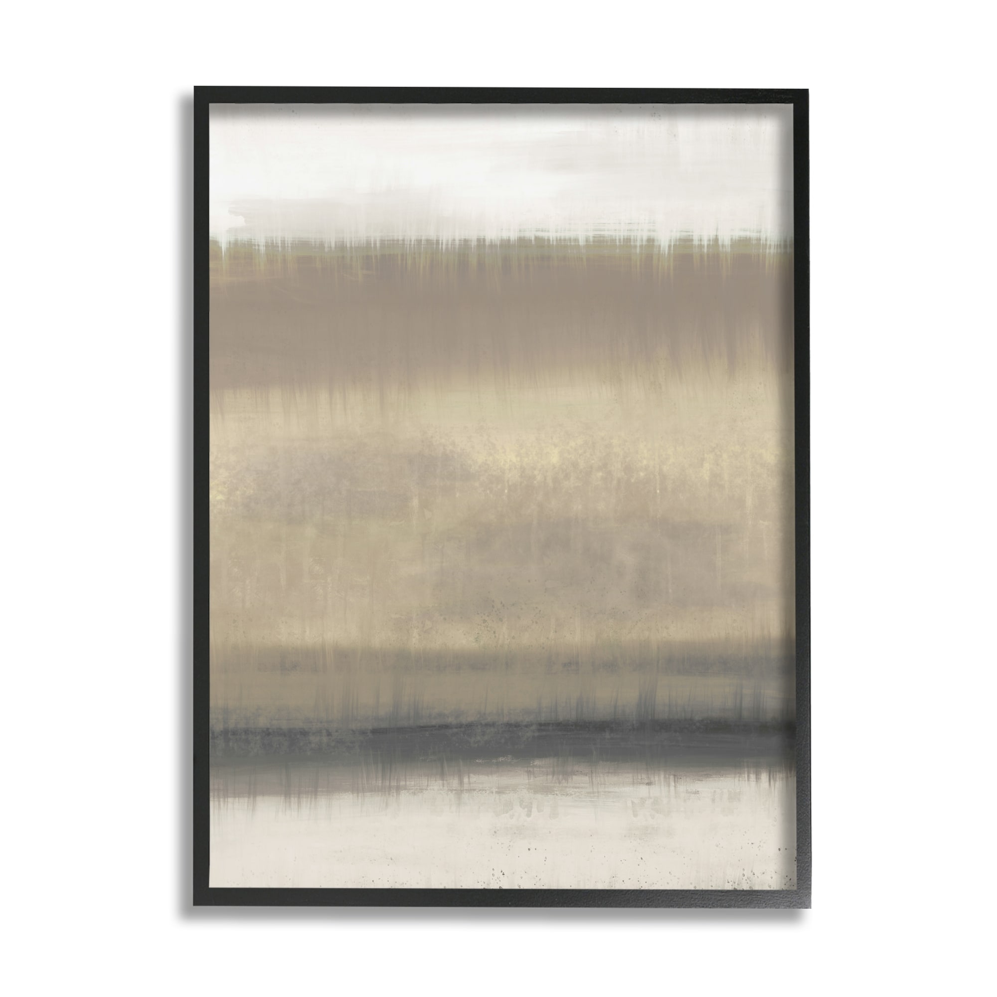 Picture of Stupell Modern Abstract Painting Brown Grey White Cascading Plants ...