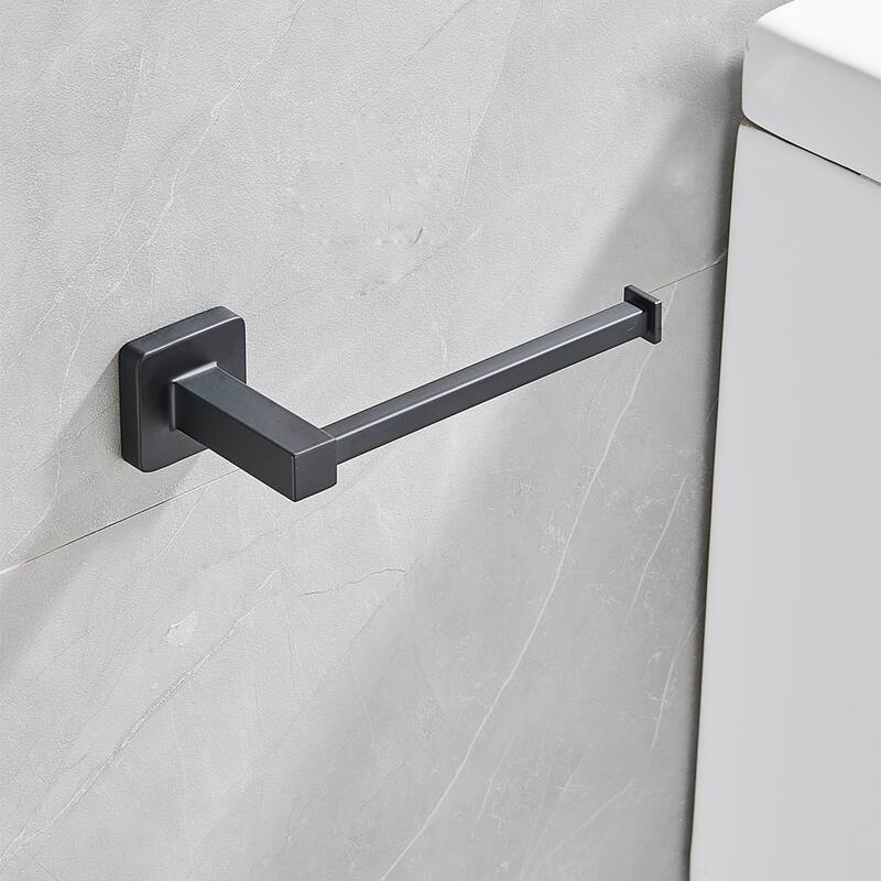 4-Piece Bath Hardware Set with Towel Bar,Towel Ring,Toilet Paper Holder and Towel Hook