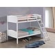 preview thumbnail 7 of 29, Kid Bed Frame Wooden Versatile Twin over Twin Bunk Bed with Arched Headboard