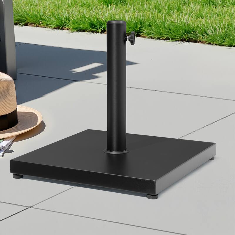 VredHom Outdoor Patio Market Umbrella Square Concrete Base Stand
