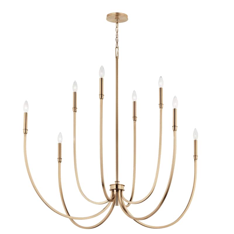 Kichler Lighting Malene Candle Chandelier - 45.25 - Champagne Bronze