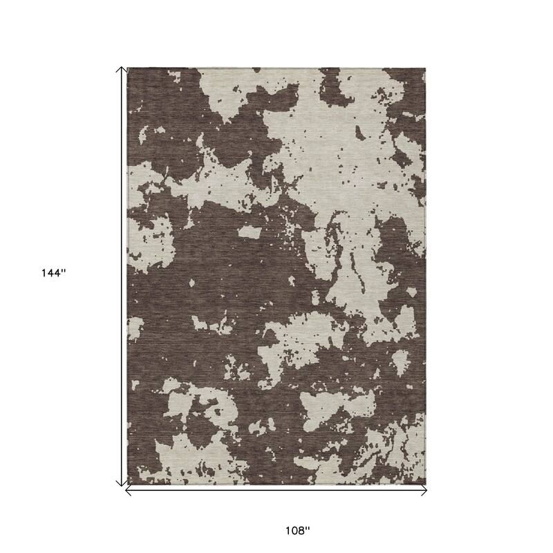 HomeRoots Abstract Transitional Rectangle Outdoor Rug