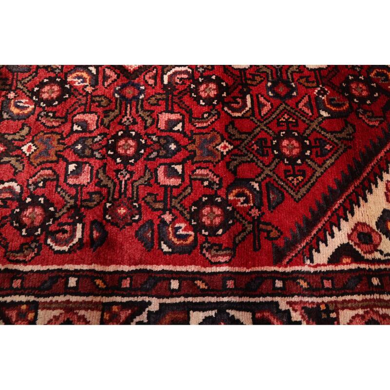 ECARPETGALLERY Hand-knotted Andelz Red Wool Rug - 3'9 x 10'8