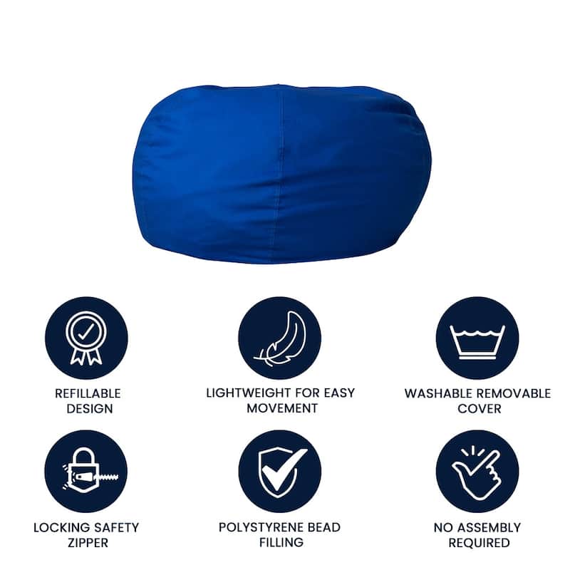Oversized Refillable Bean Bag Chair for Kids and Adults