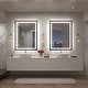 preview thumbnail 21 of 156, UL Certified Black Metal Framed LED Front Light and Backlit Anti-Fog Wall Bathroom/ Vanity Mirror