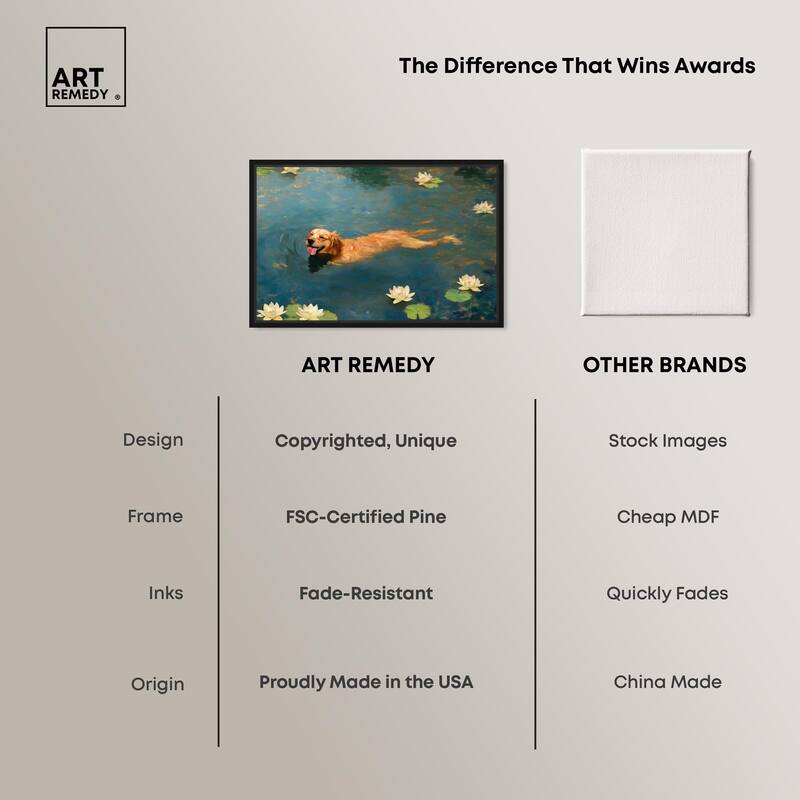 Pond Pup II Canvas by Art Remedy