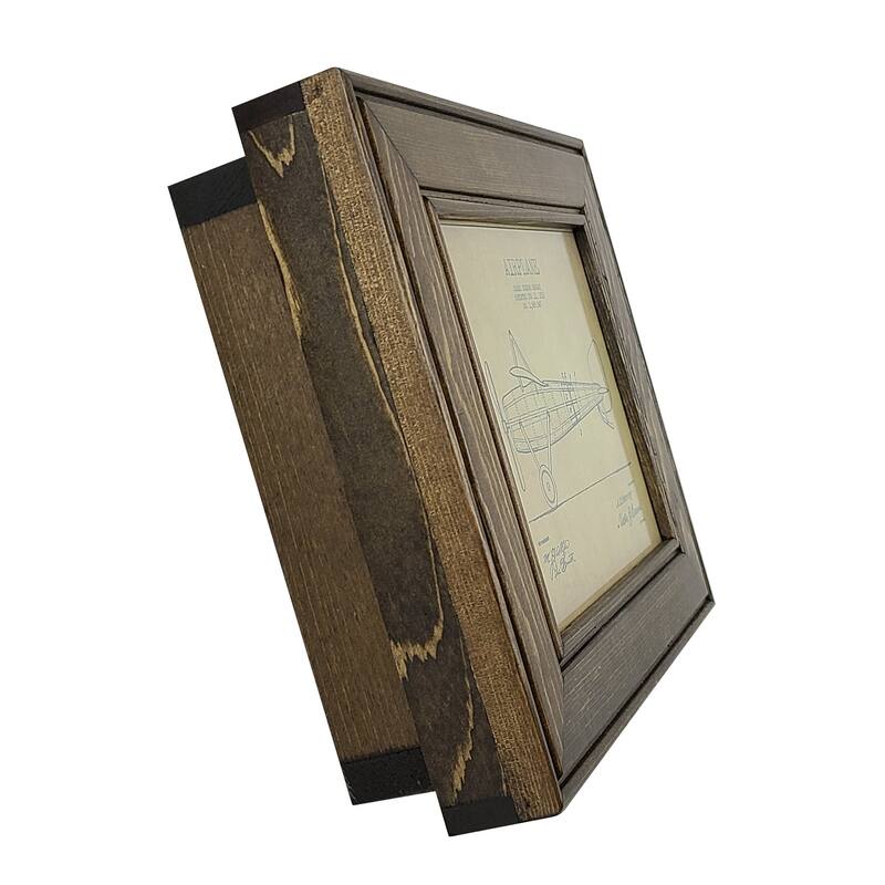 American Furniture Classics Model Picture Frame with Hidden, Locking Gun Concealment Feature