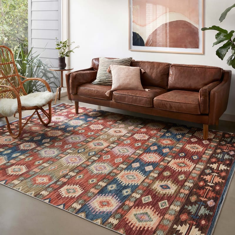Alexander Home Escalante Southwestern Fiesta Area Rug - 8'6" x 11'6" - Fiesta/ Multi