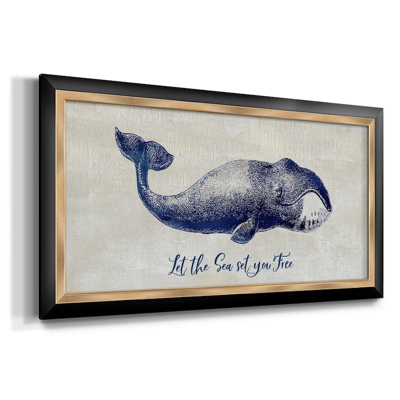 Let The Sea Set You Free Premium Framed Canvas- Ready to Hang