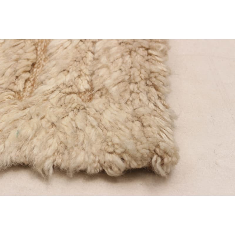 ECARPETGALLERY Hand-knotted Tangier Cream Wool Rug - 9'9 x 13'9