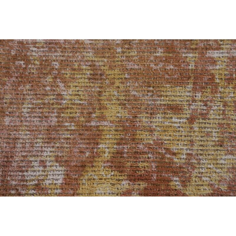 All-Over Abstract Oriental Area Rug Handmade Wool Carpet - 7'10" x 10'0"