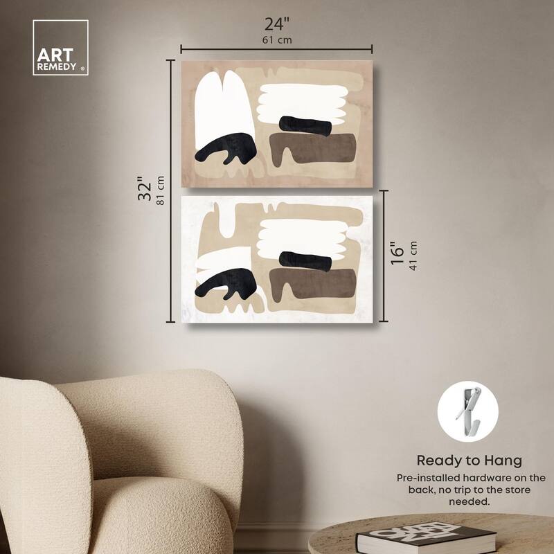 Sandera Set Canvas Set of 2 by Art Remedy, Gallery Wrapped