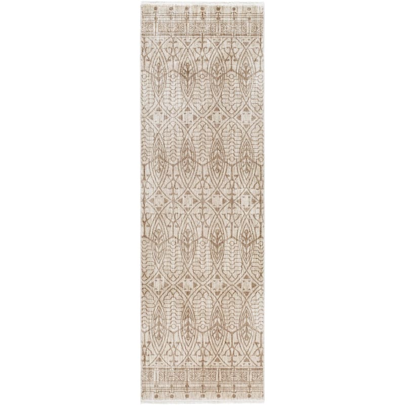 Livabliss Global Usonia Graphic Area Rug - 3'2" x 10' - Brown/White