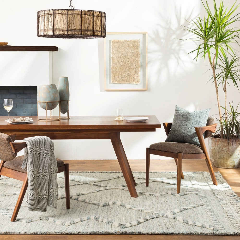 Chezob Handmade Bohemian Geometric Wool Area Rug