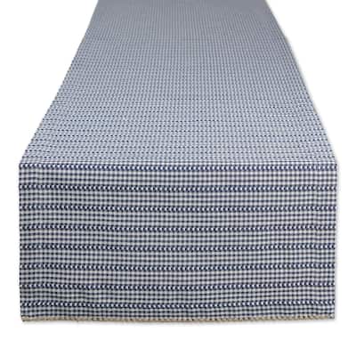DII Pumpkin Spice Farmhouse Gingham Table Runner