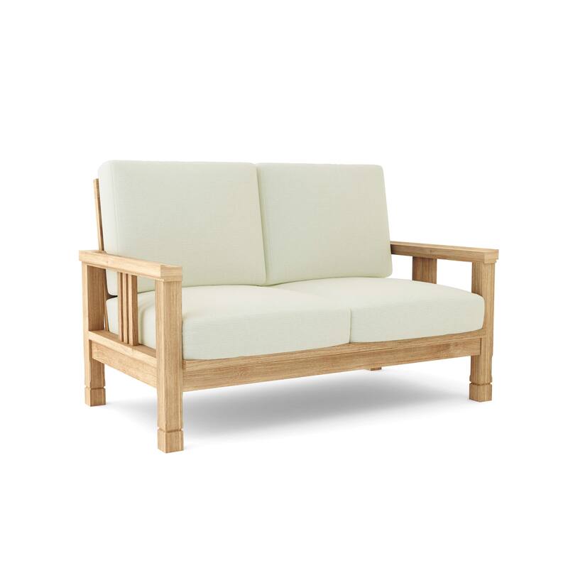 SouthBay Deep Seating Love Seat - Canvas Natural