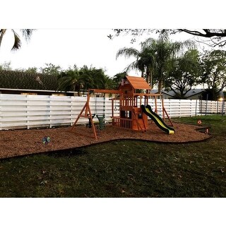 Shop Backyard Discovery Saratoga All Cedar Swingset ...