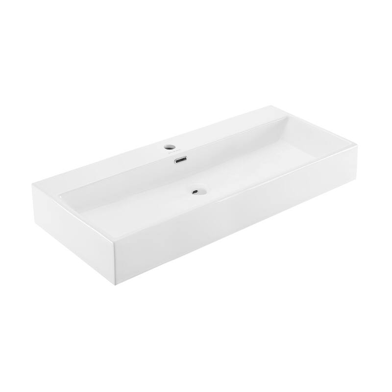 Claire 40” Rectangle Wall-Mount Bathroom Sink