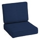 preview thumbnail 1 of 105, Arden Selections ProFoam Outdoor Deep Seat Cushion Set 42 L x 24 W x 6 H in - Sapphire Blue Leala