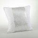 preview thumbnail 5 of 8, Metallic Banded Design Pillow