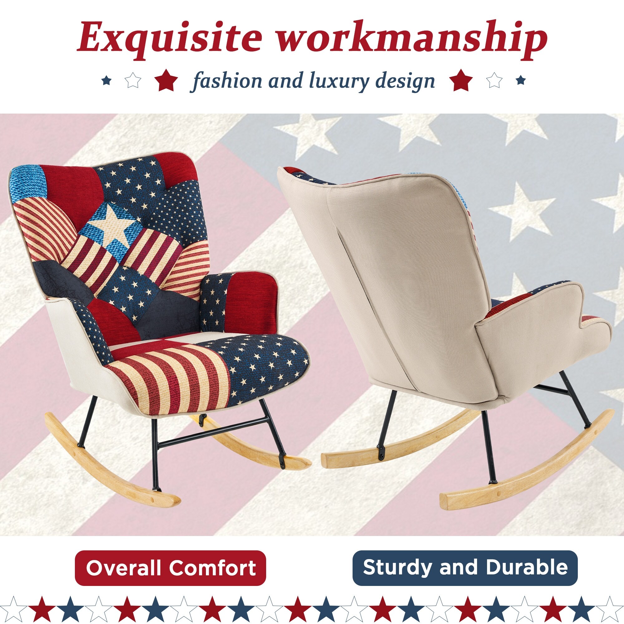Folding rocking 2025 chair for nursery