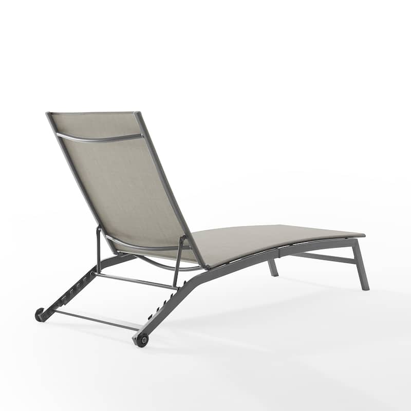 Crosley Weaver Outdoor Sling Chaise Lounge - 77.5"x24.75"x36.5"