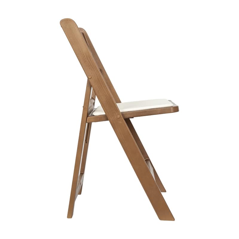 Set of 2 Folding Chairs with Padded Seats - 18"D x 17.25"W x 30.75"H