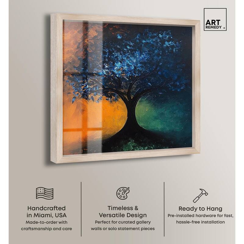 Tree of Opposites II Shadowbox by Art Remedy