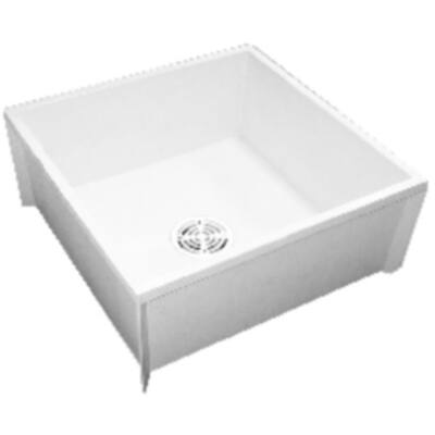 PROFLO 24" X 24" Floor Mounted Mop Service Sink with Integral Drain