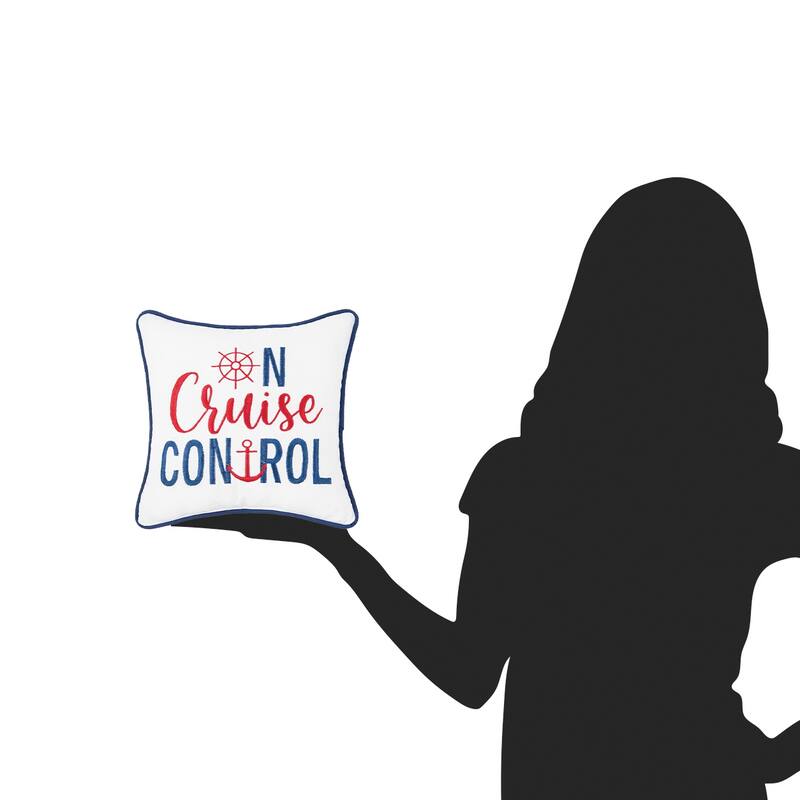On Cruise Control Embroidered Throw Pillow