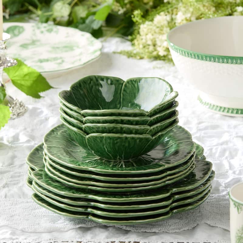 Certified International Le Jardin Cabbage 12pc Dinnerware Set