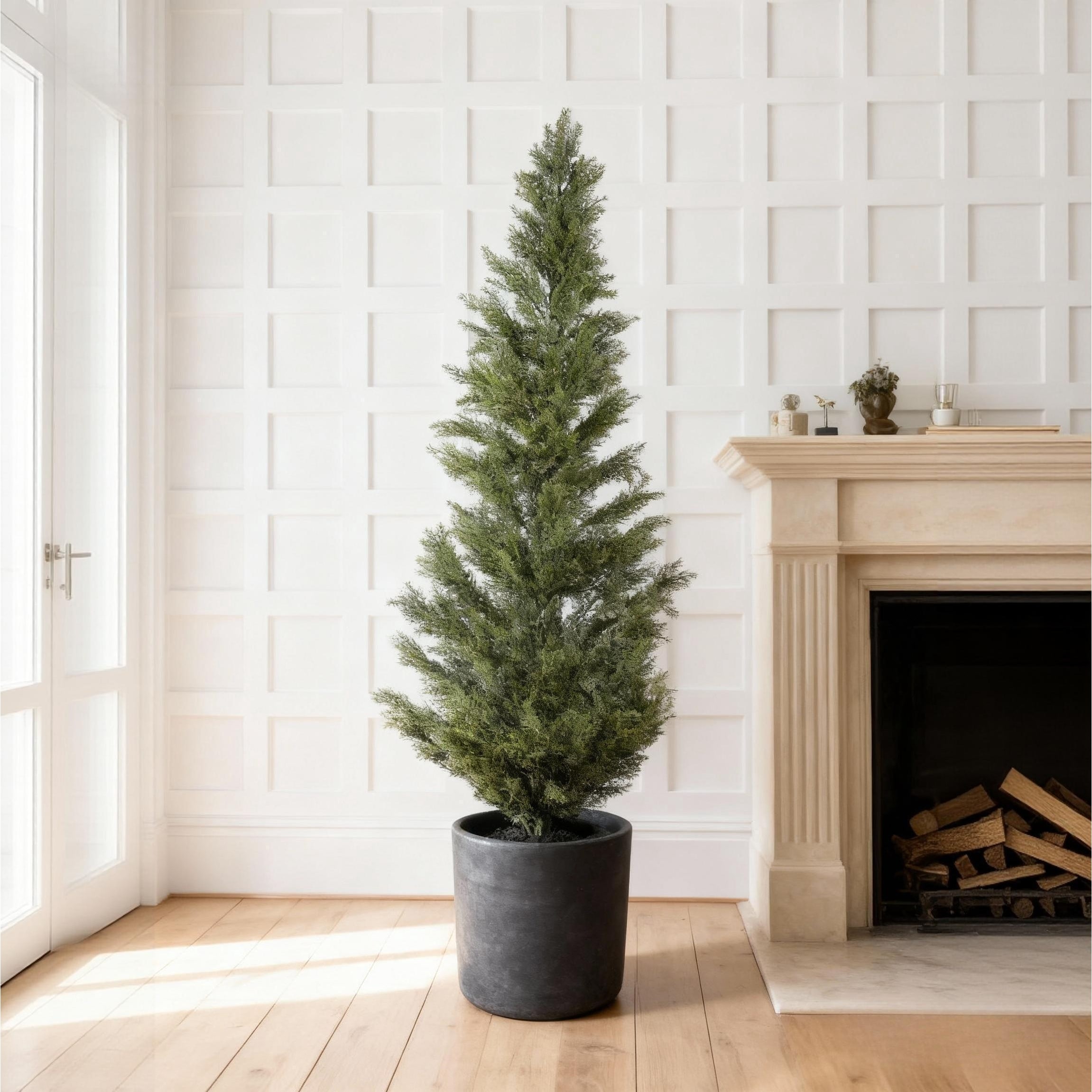 5FT Artificial Cypress Tree UV Resistant