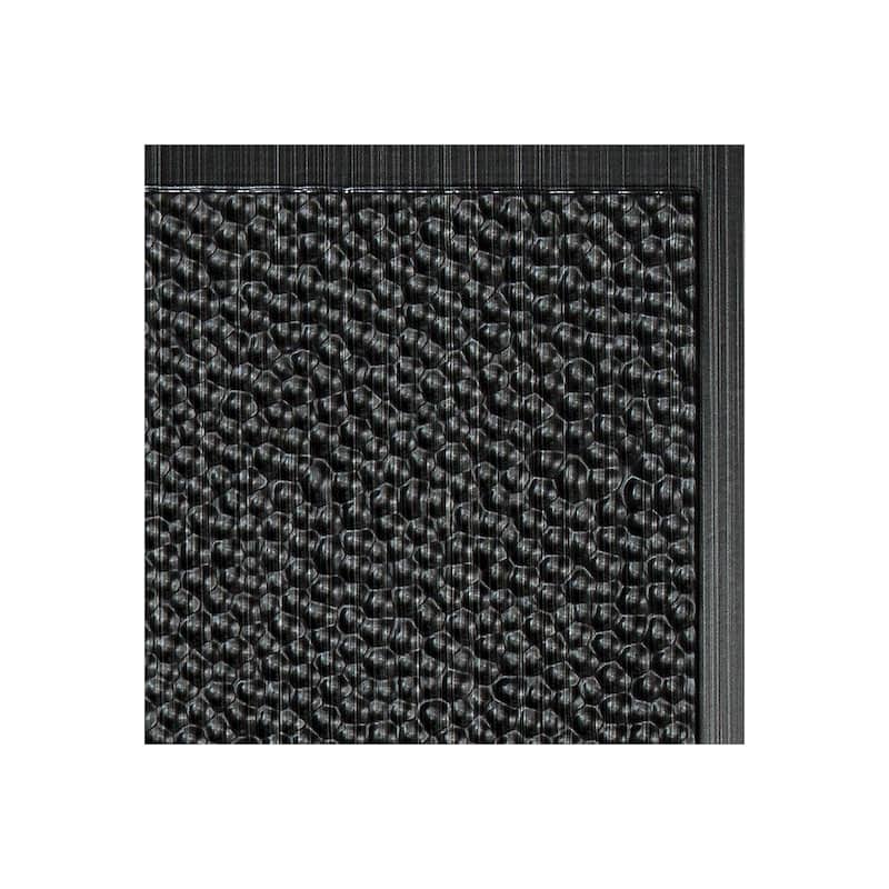 FASÄDE Hammered Decorative Vinyl Backsplash Panel - 6X6 Inch Sample - Brushed Onyx
